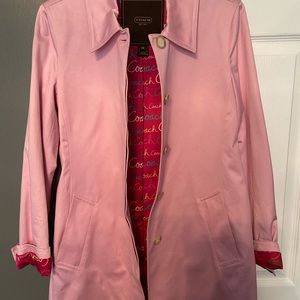 Coach Pink Raincoat